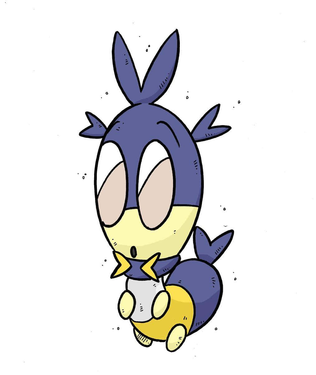 Dirty Pokémon Blipbug In White Background