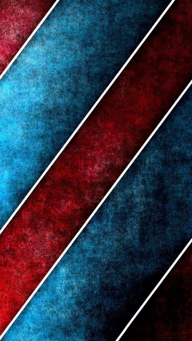 Dirty Red And Blue Art Deco Iphone Background