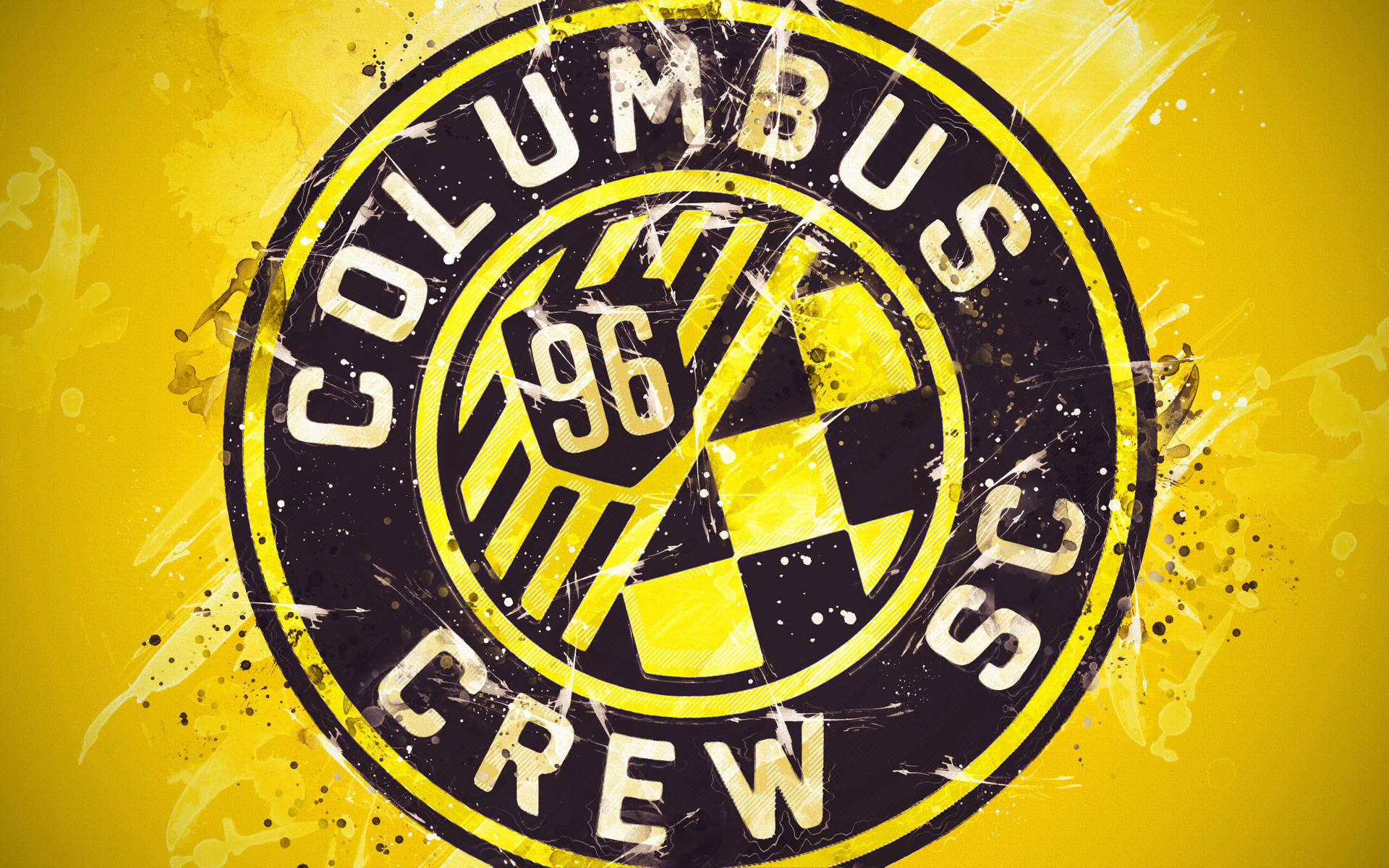 Dirty Style Design Of The Logo Of Columbus Crew