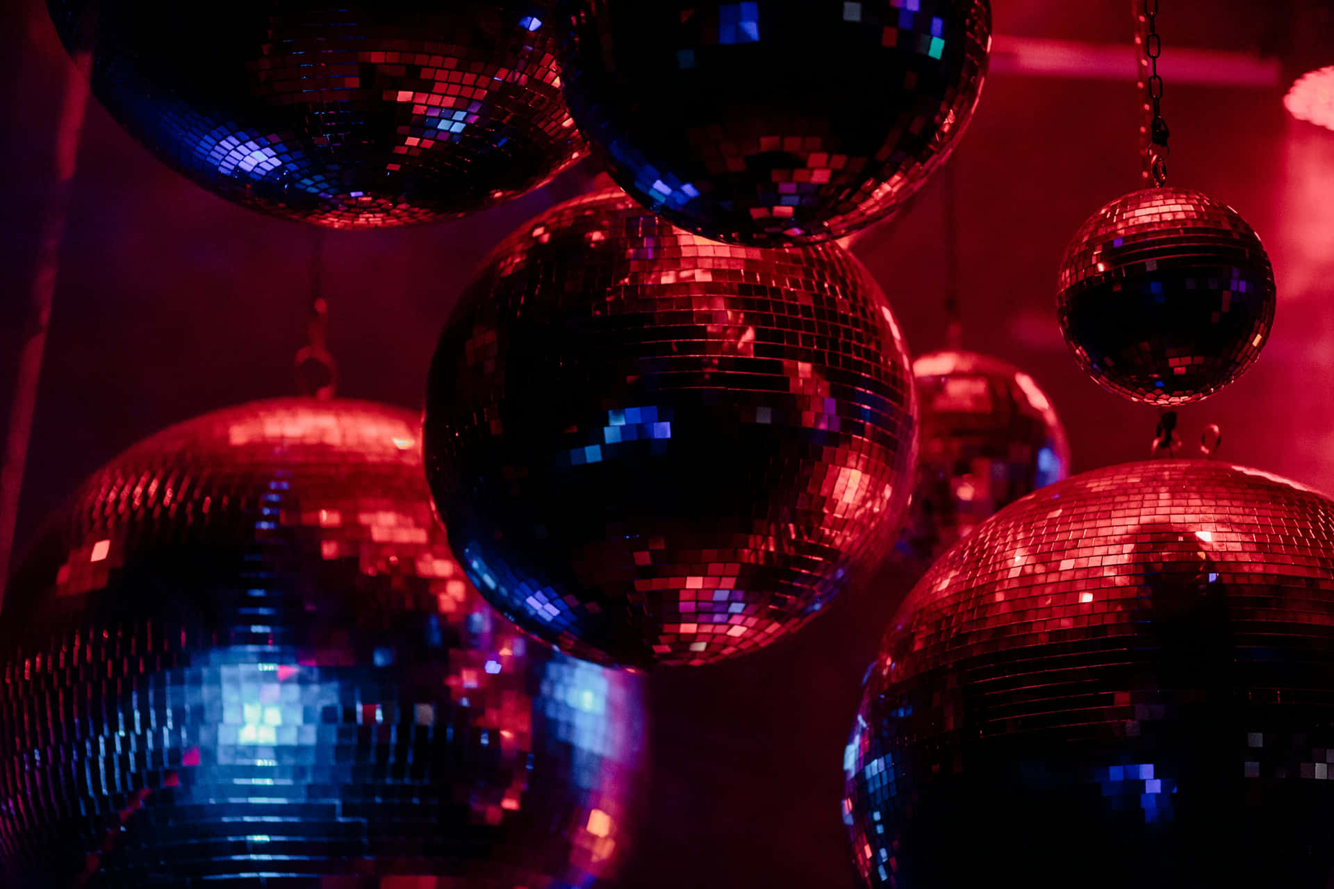 Disco Ball Glow Party Scene