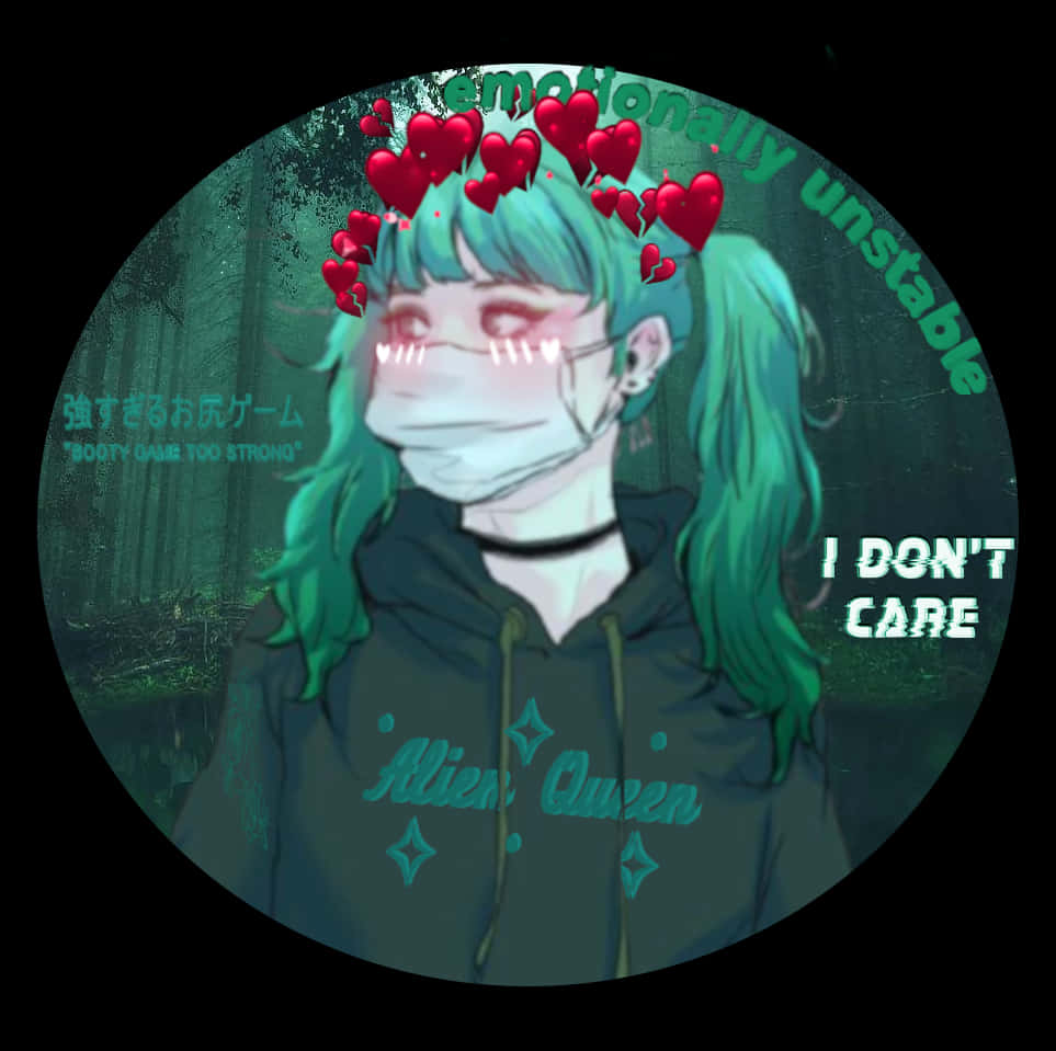 Discord Anime Pfp I Don't Care Background