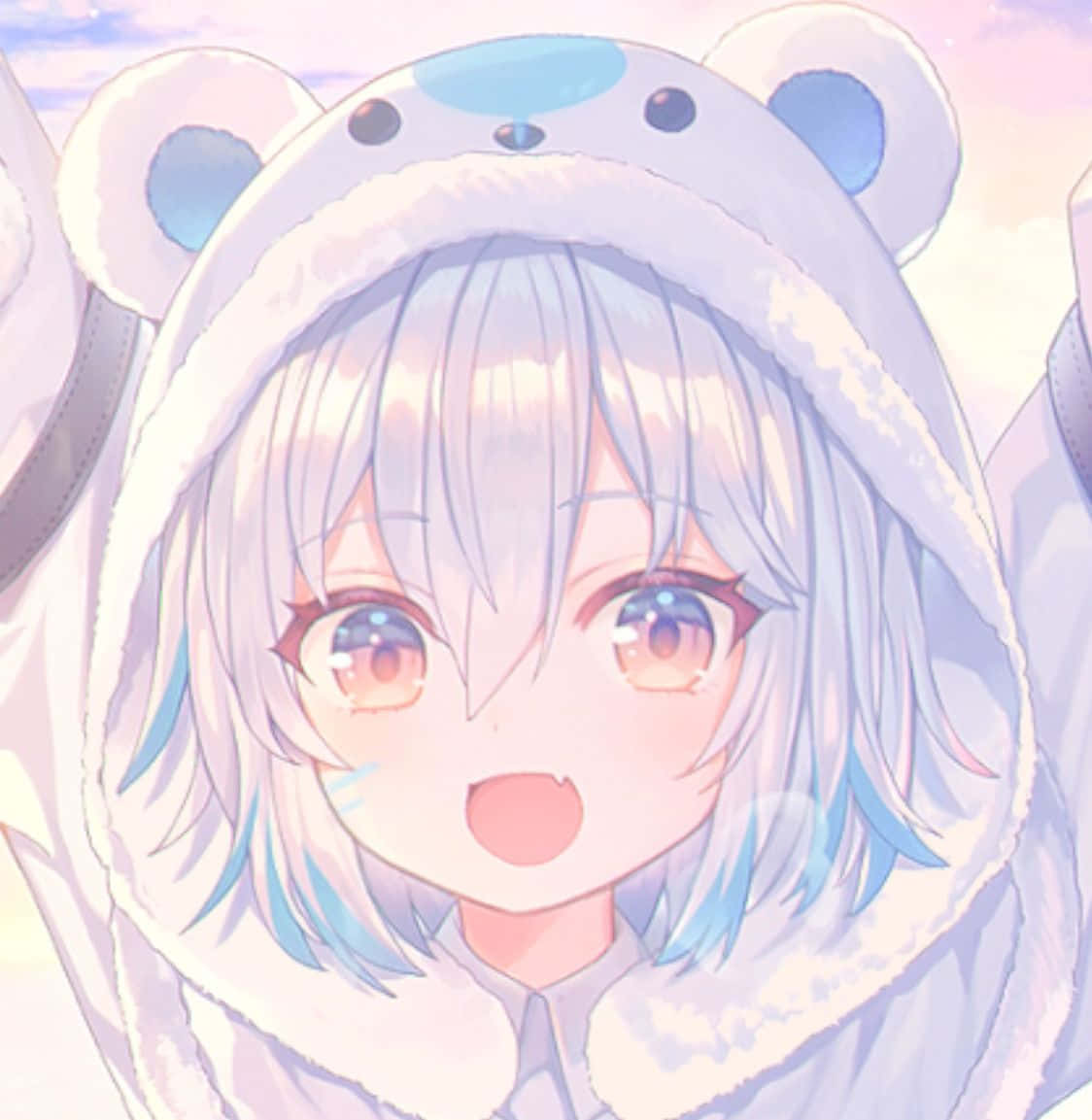Discord Anime Pfp Polar Bear Background