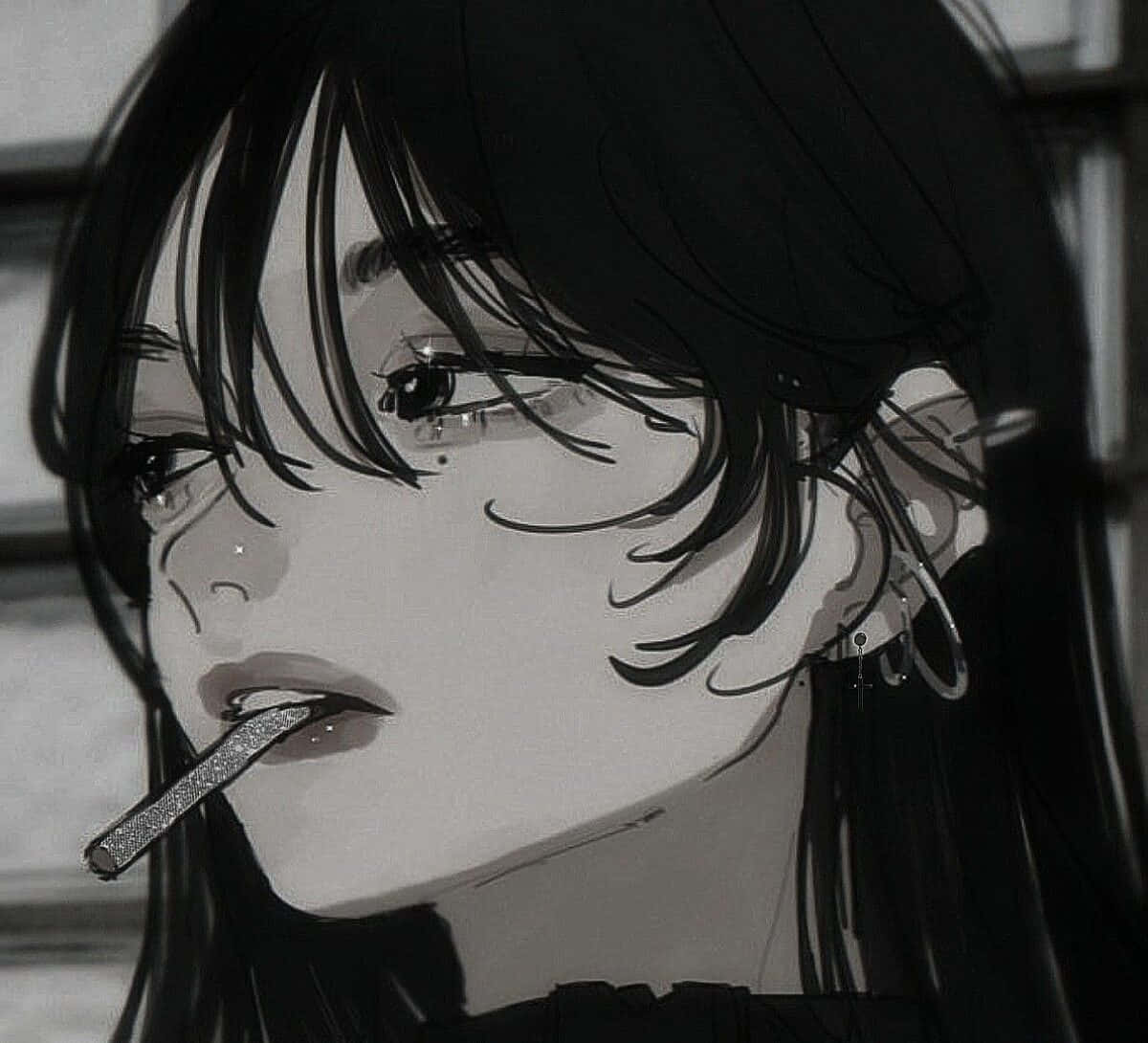 Discord Anime Pfp Smoking Girl Background