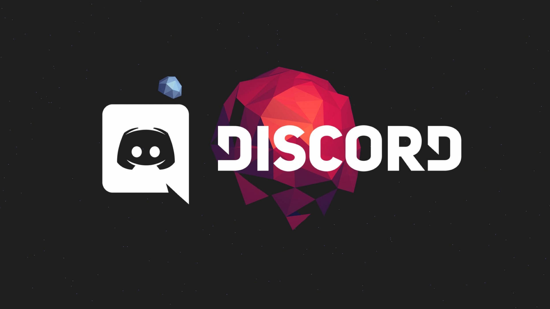 Discord Icon With Cubism Background