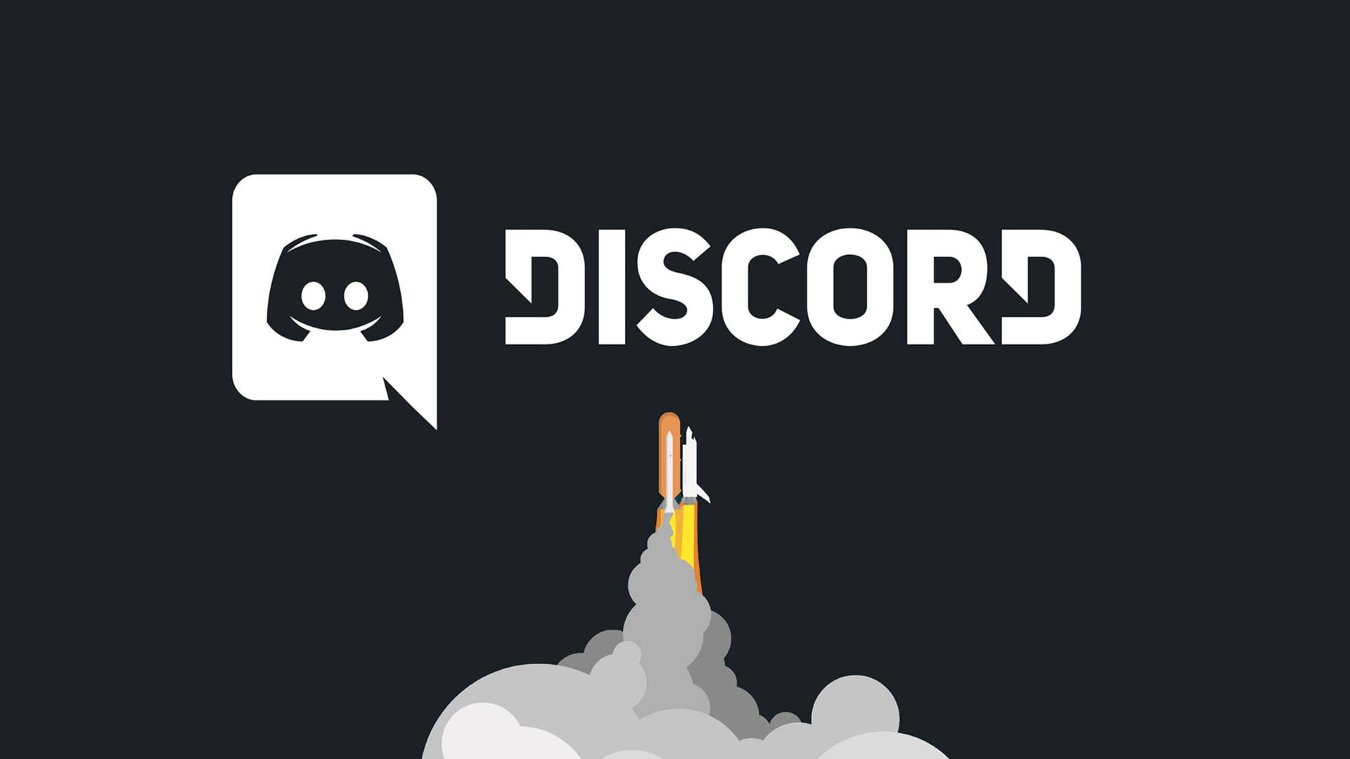 Discord Launching Rocket Vector Background