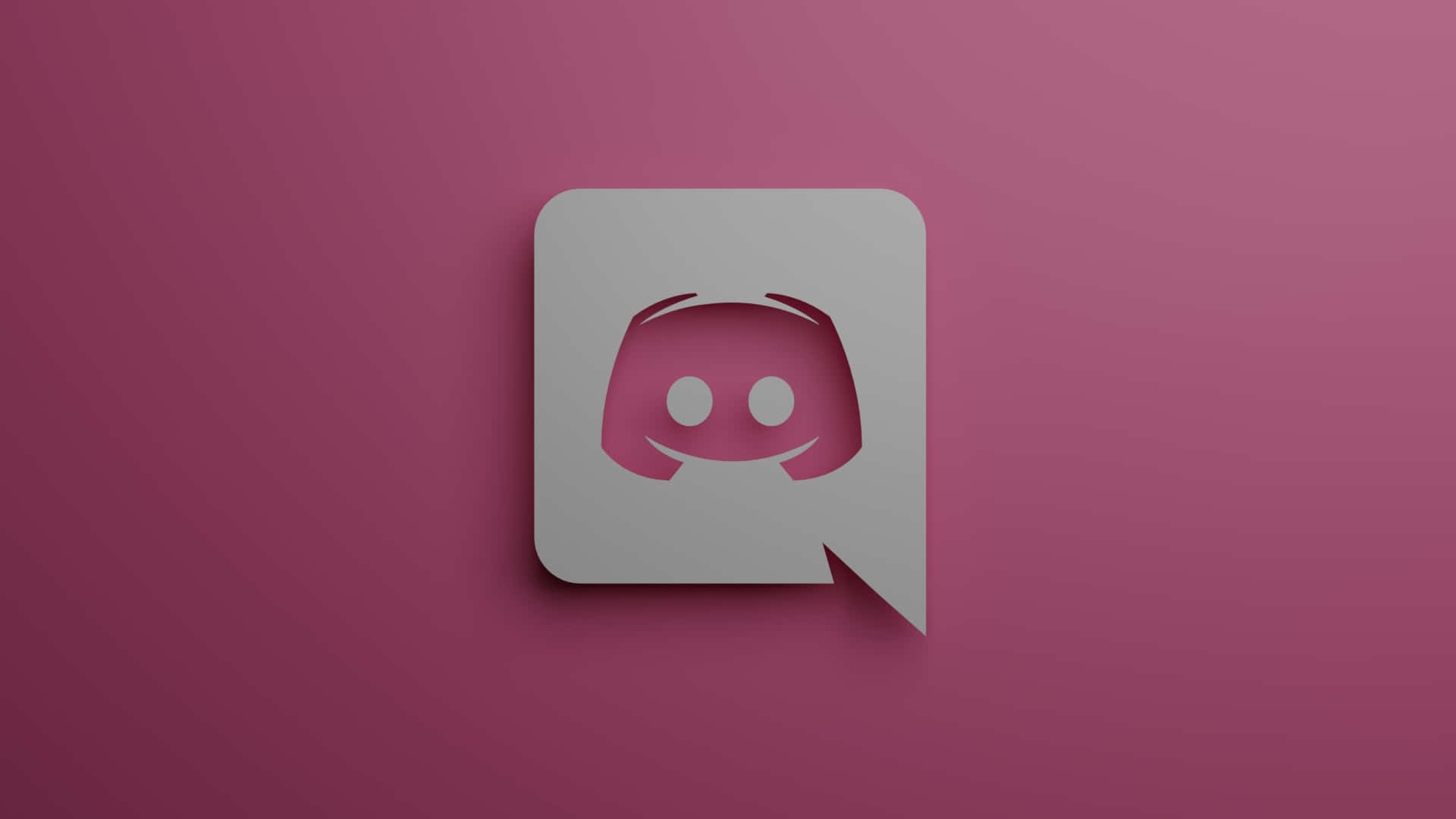 Discord Logo Pink Background