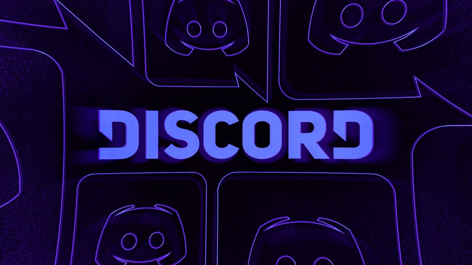 Discord Neon Wordmark Background