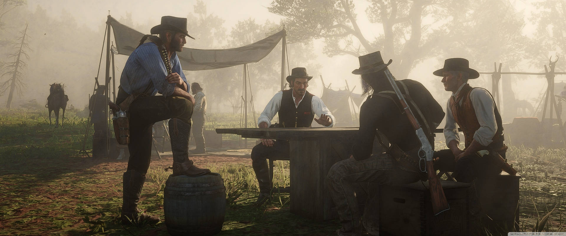 Discover A Vibrant And Immersive World In Red Dead Redemption 2 Background