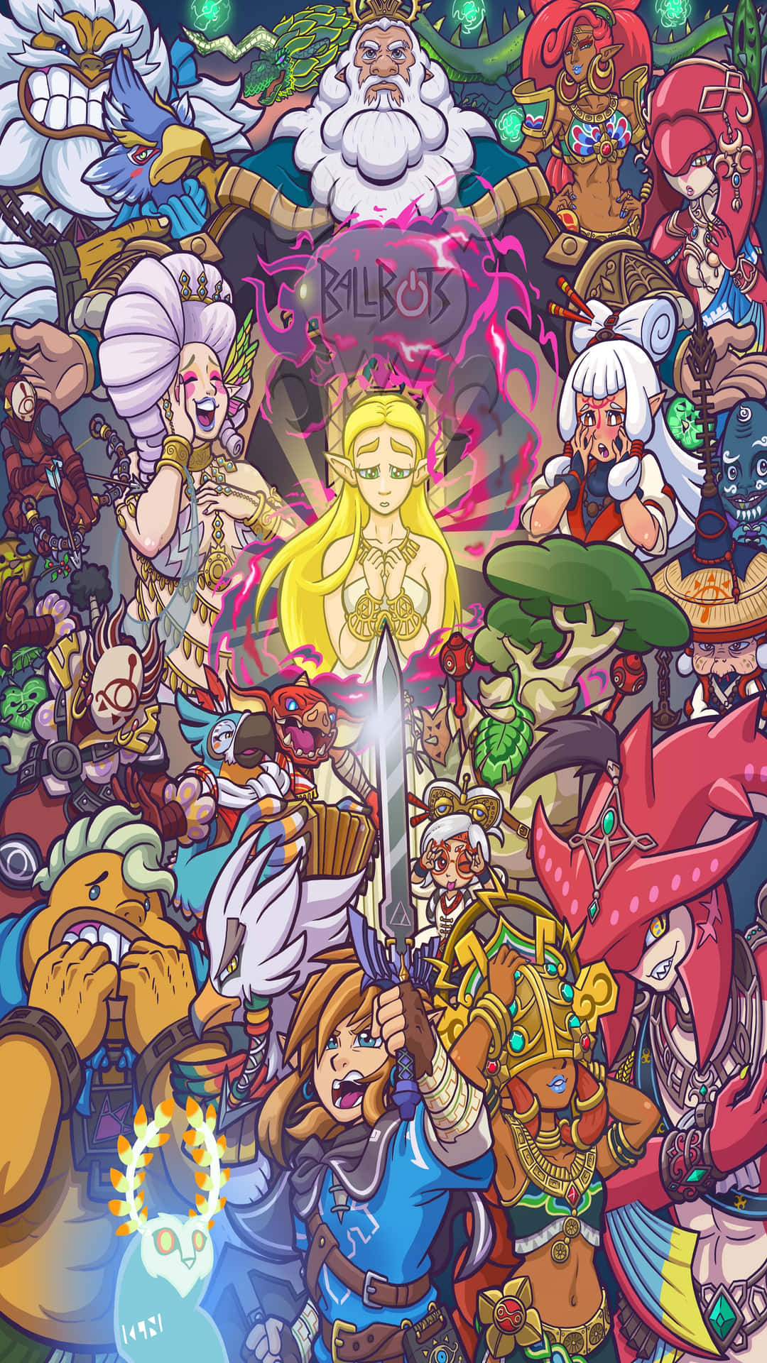 Discover A Whole New World With Zelda Phone Background
