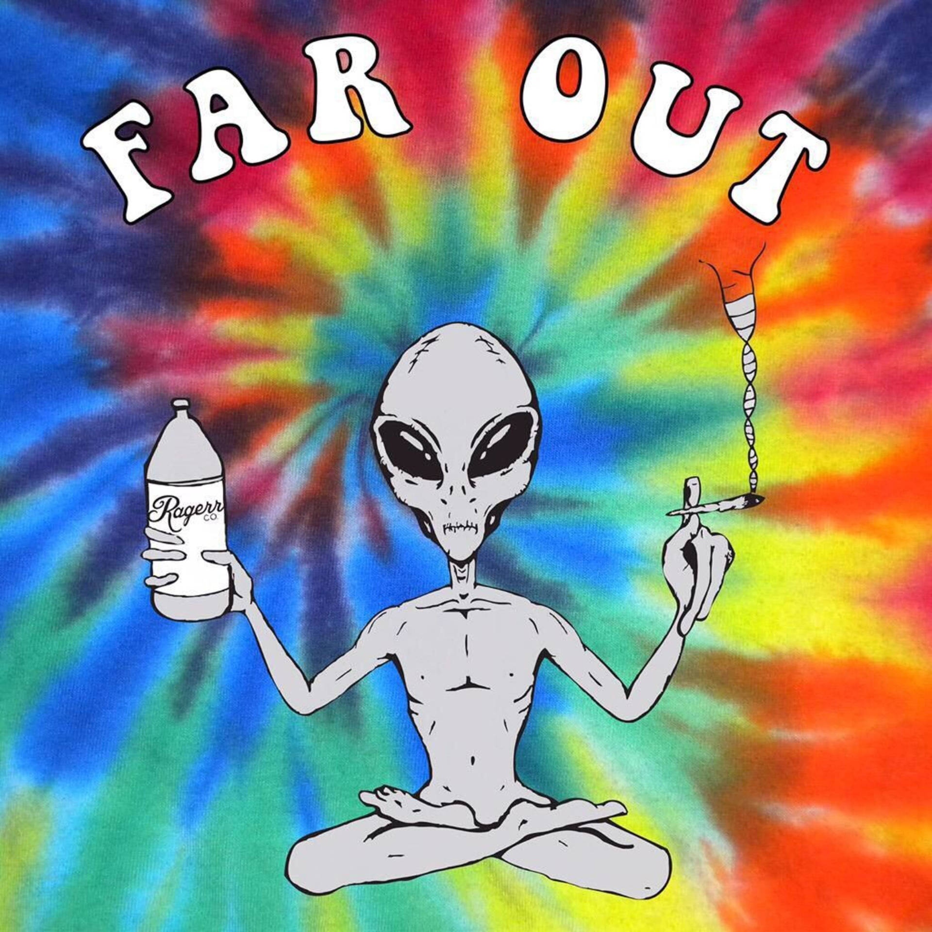 Discover A World Of Colorful Aliens With Stoner Background