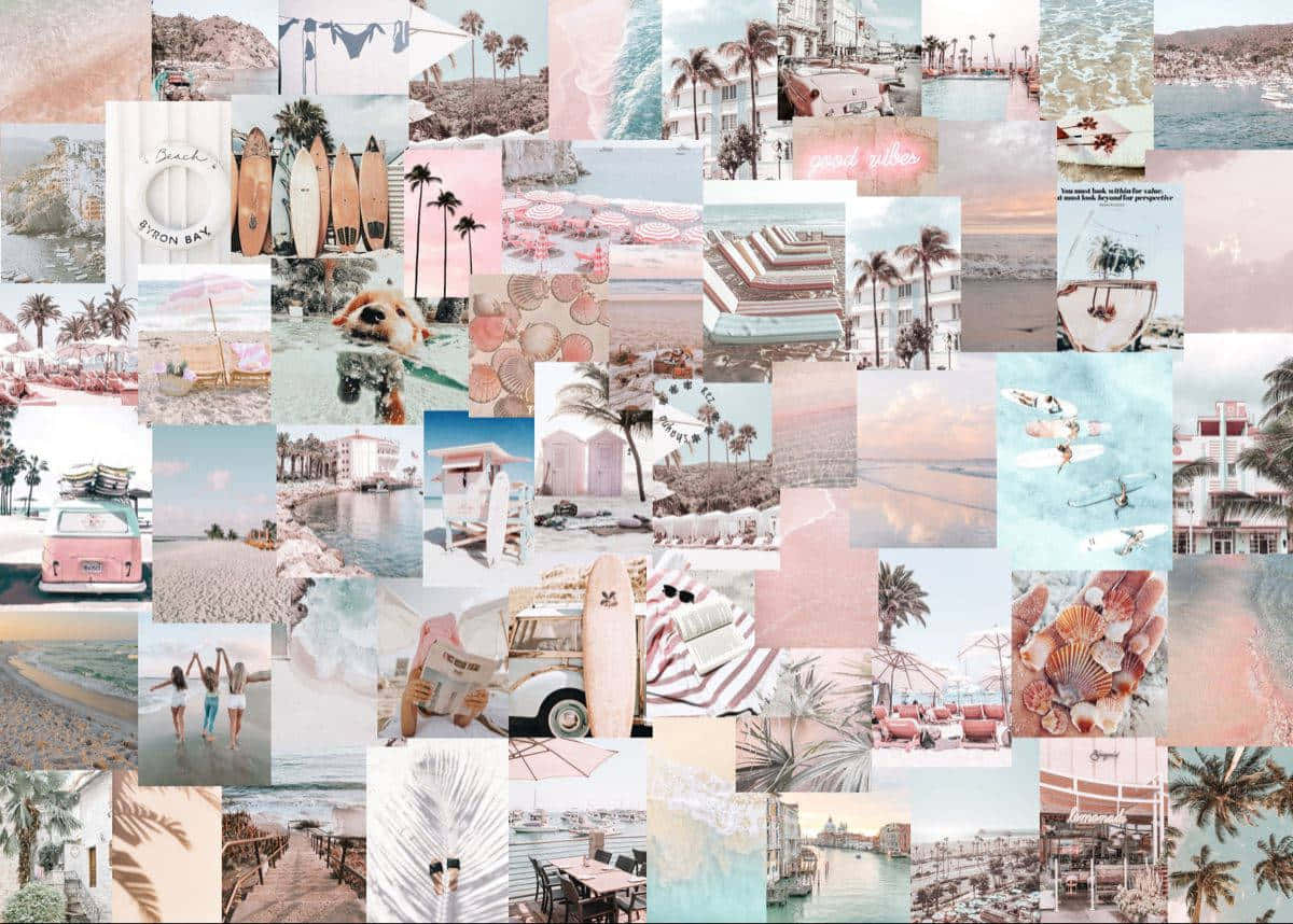 Discover Productivity With A Summer Aesthetic Laptop. Background