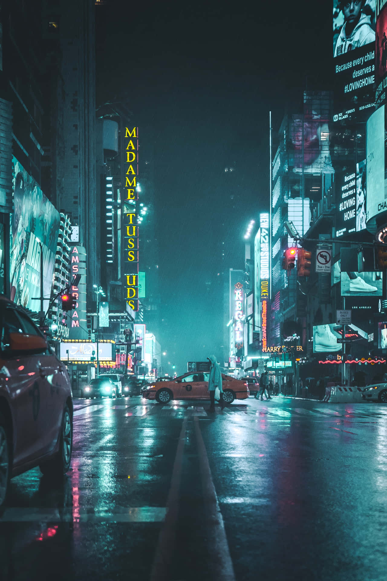 Discover The Beauty Of Neon Cityscapes Background