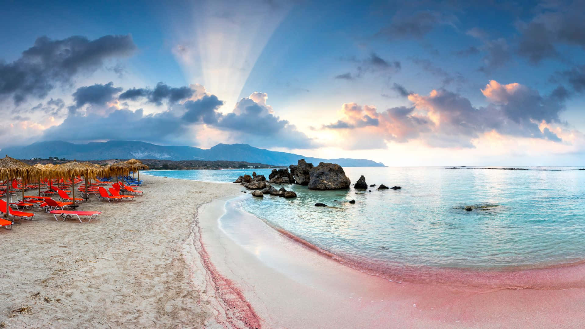 Discover The Captivating Beauty Of Pink Beach Background