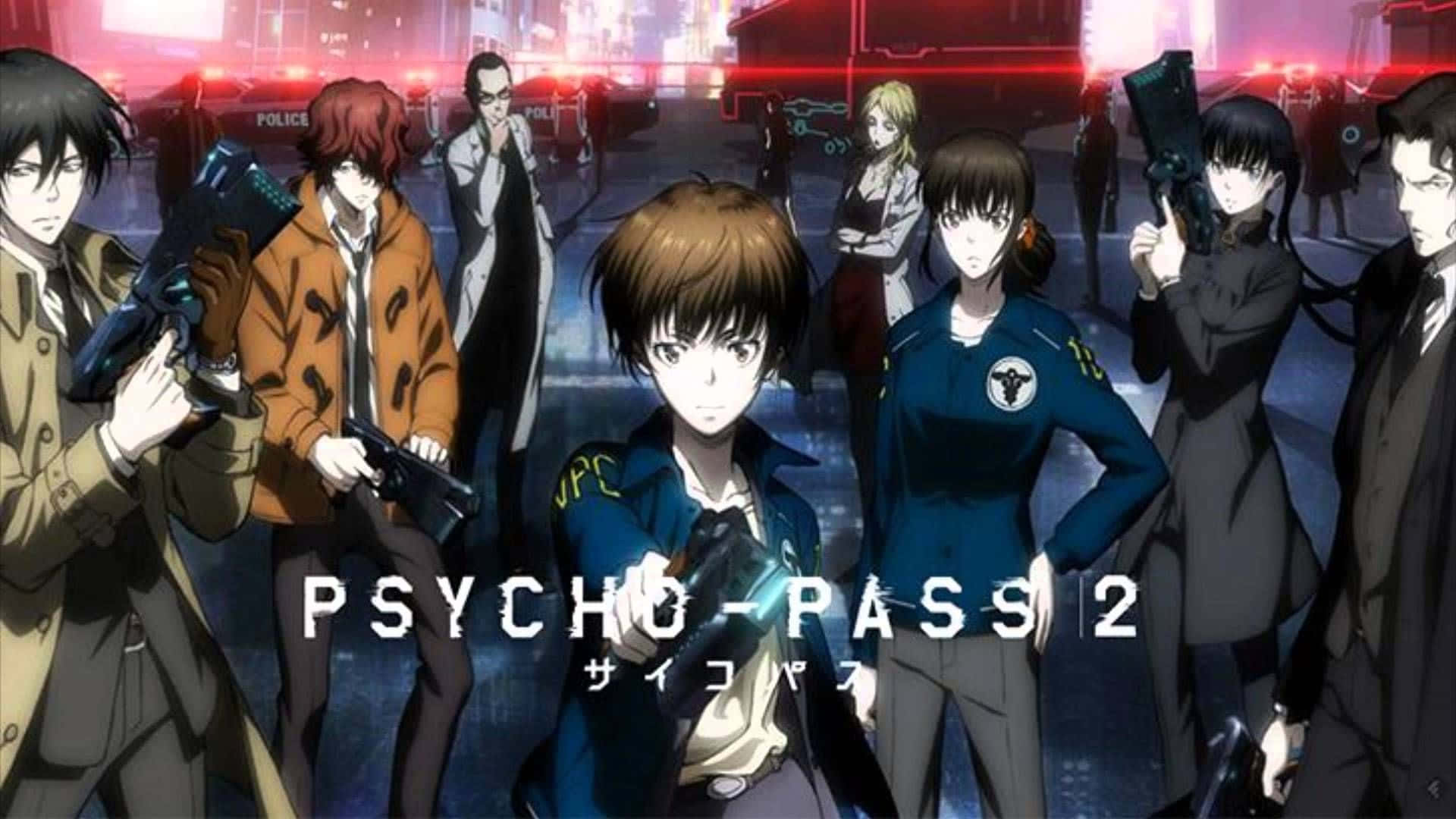 “discover The Darker Side Of The Future With Psycho Pass” Background