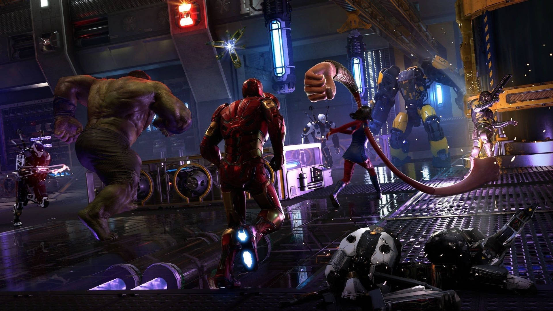 Discover The Incredible World Of Marvel Avengers In The Ps4 Game Background