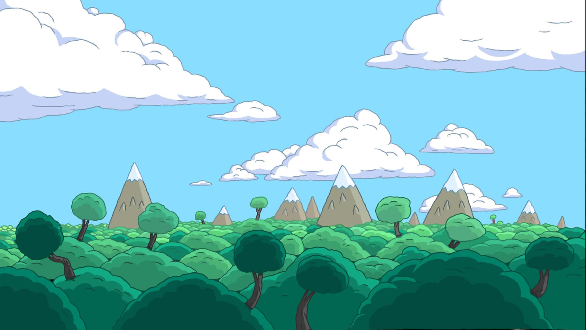 Discover The Magical Landscape Of Adventure Time Background