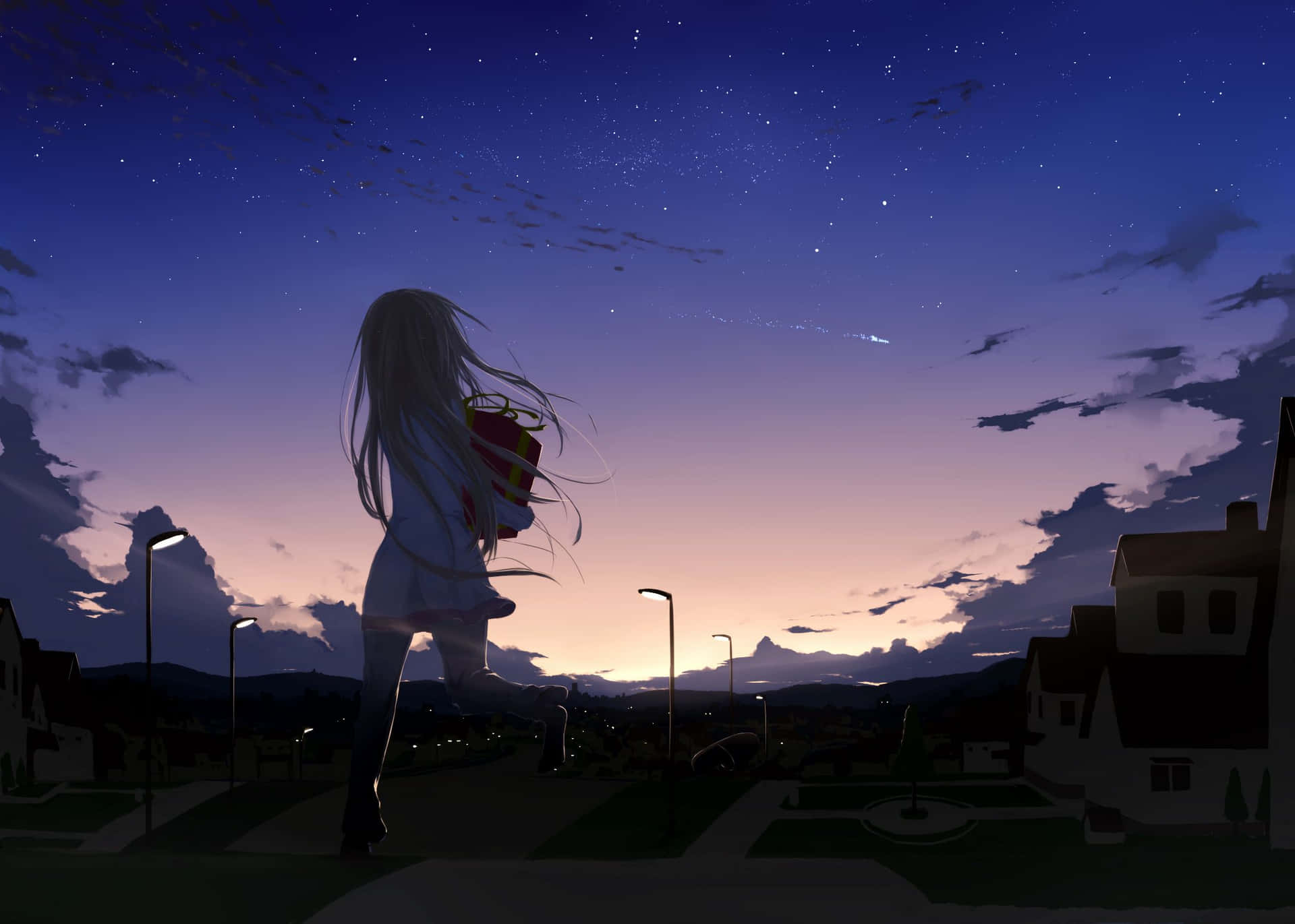 Discover The Vast And Beautiful Skies Of The Anime World. Background