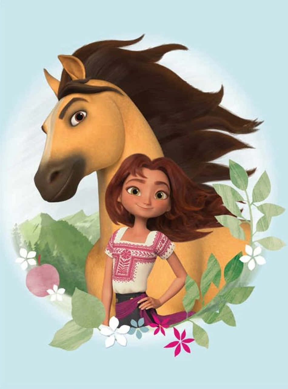 Discover The Wild West On An Epic Adventure With Spirit Riding Free Background