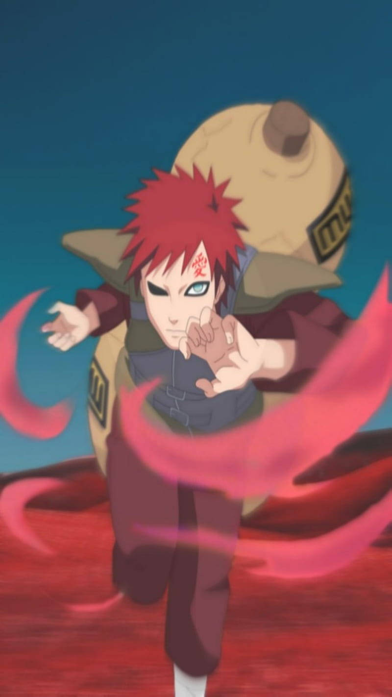 Discover Your Inner Power With The Gaara Iphone Background