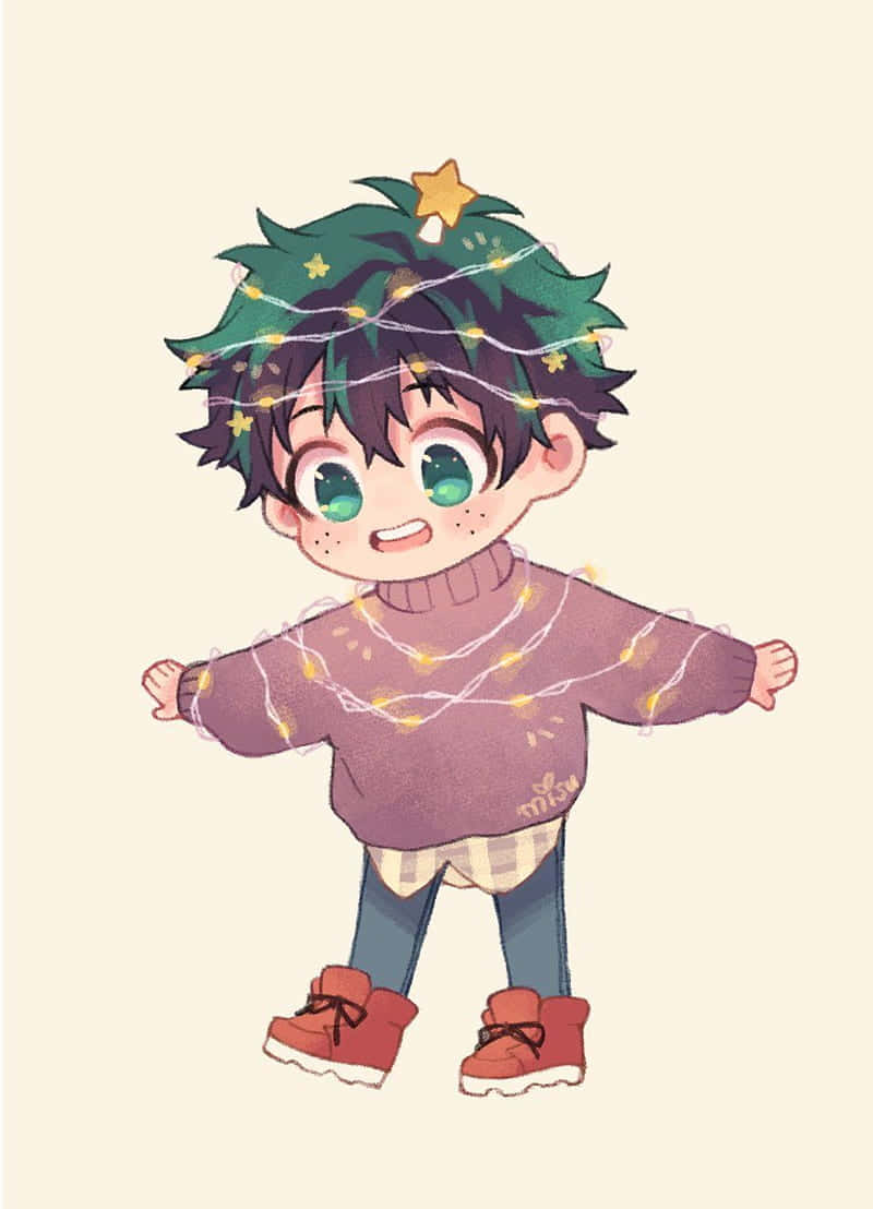 Discover Your True Strength With Kawaii Deku. Background