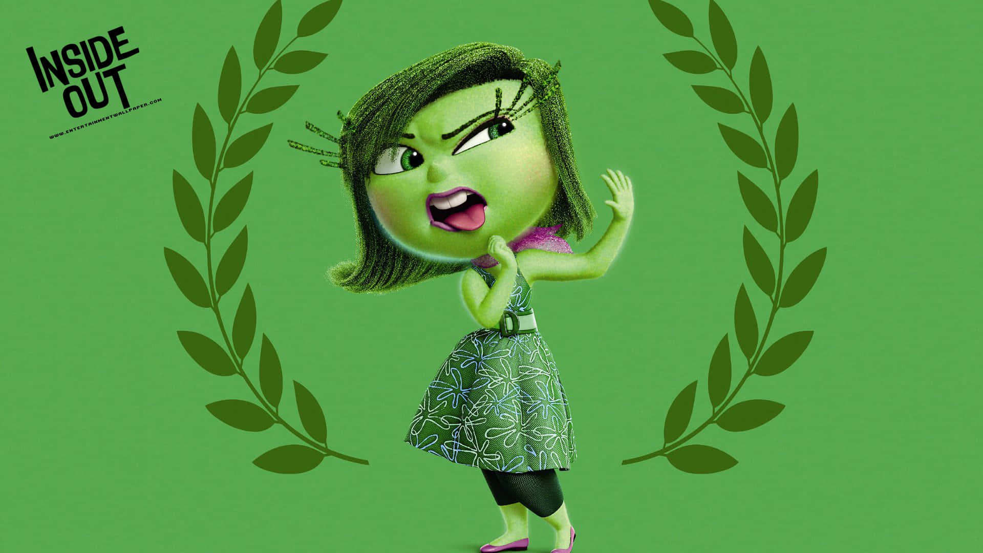 Disgust Emotion Inside Out Character Background