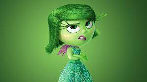 Disgust Inside Out In Green Background
