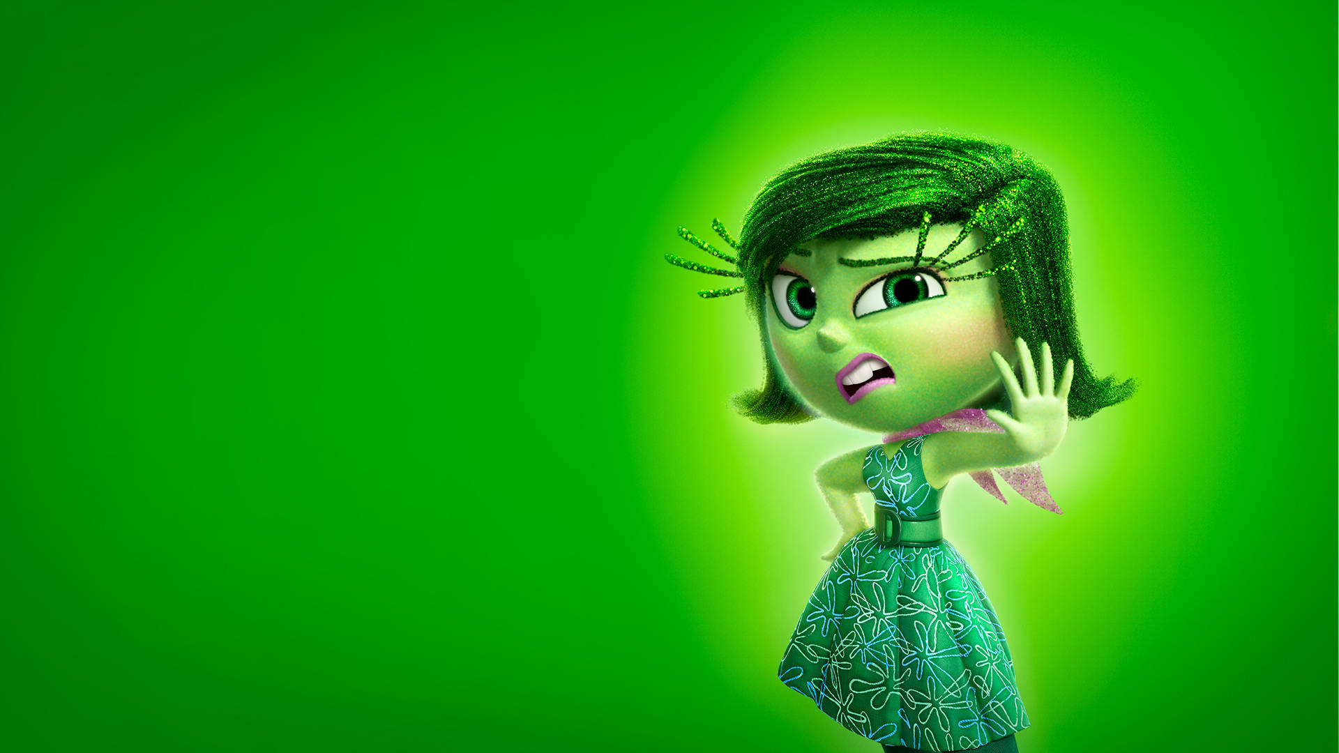 Disgust Inside Out Pixar Movie Background