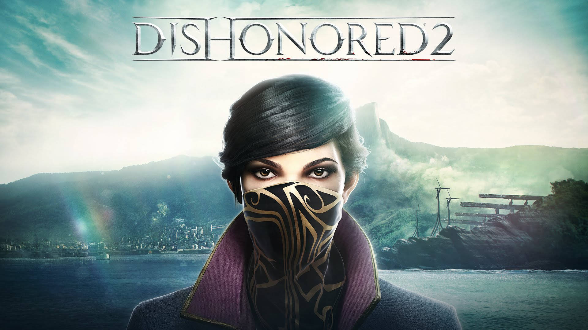 Dishonored 2 Emily Kaldwin Game Title Background