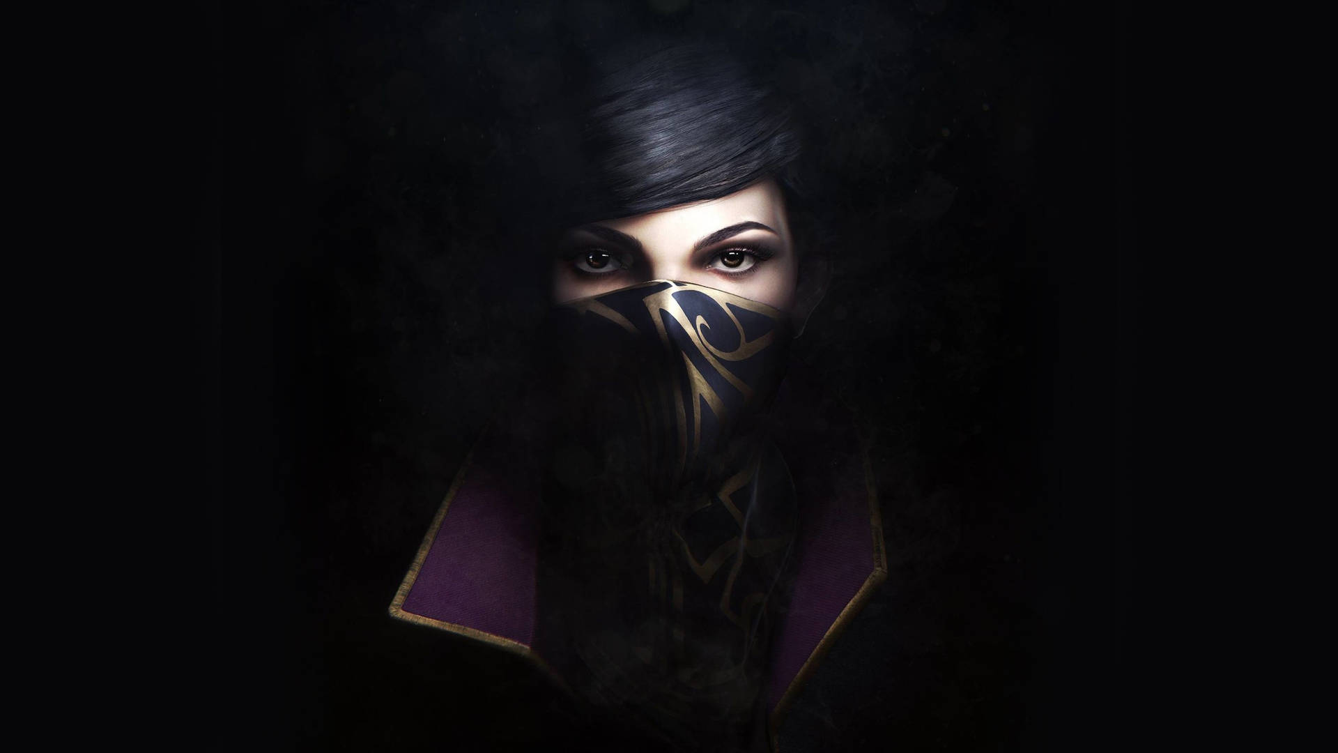 Dishonored 2 Emily Kaldwin In The Dark Background