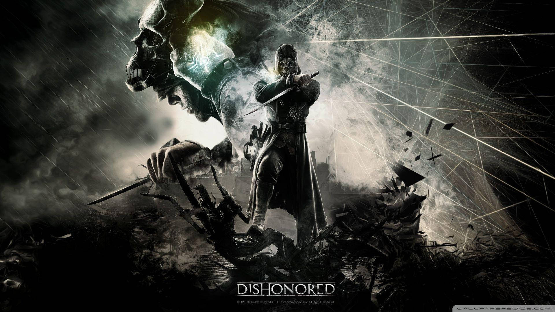 Dishonored Corvo Abstract Illustration Background