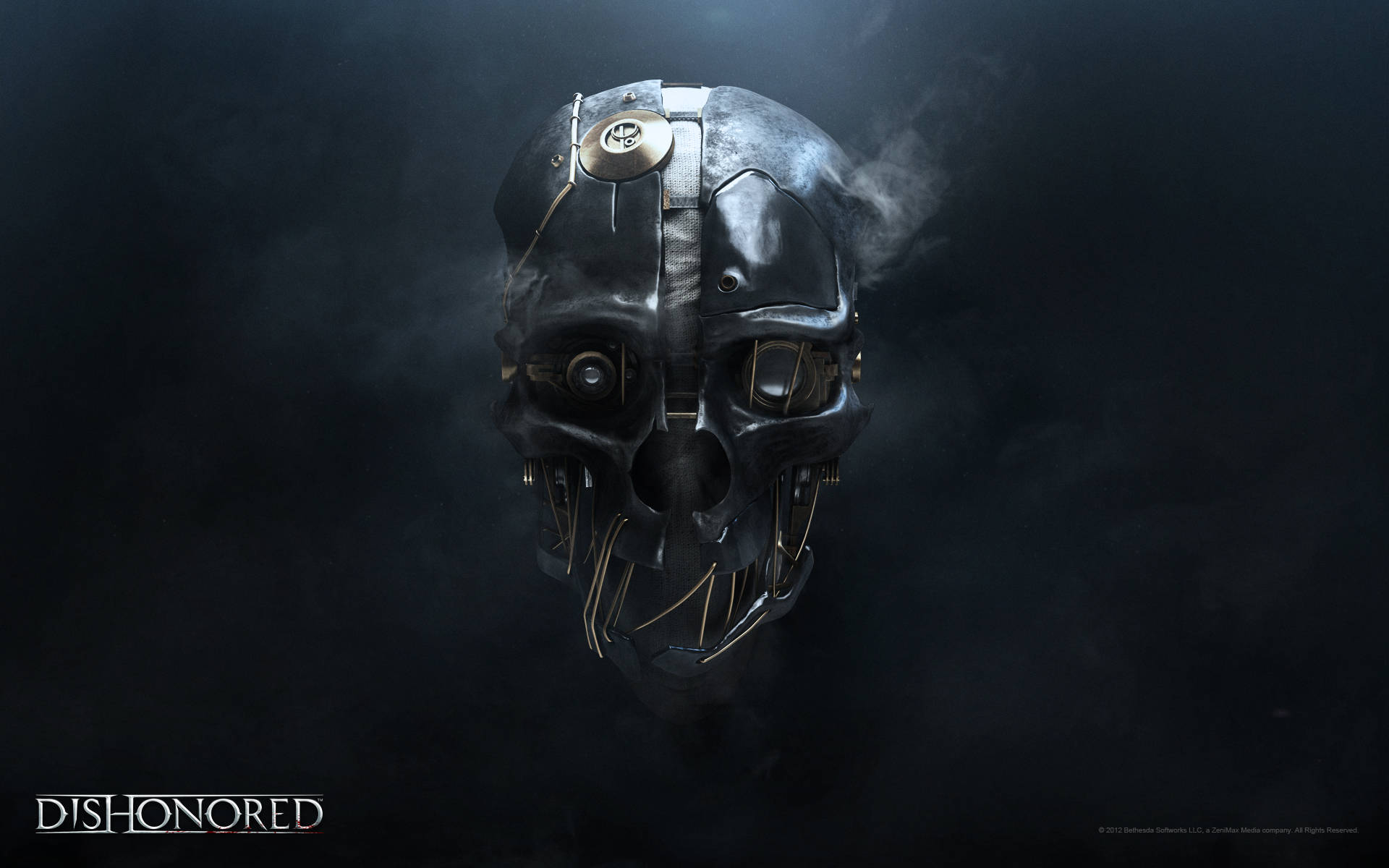 Dishonored Metallic Mask Background