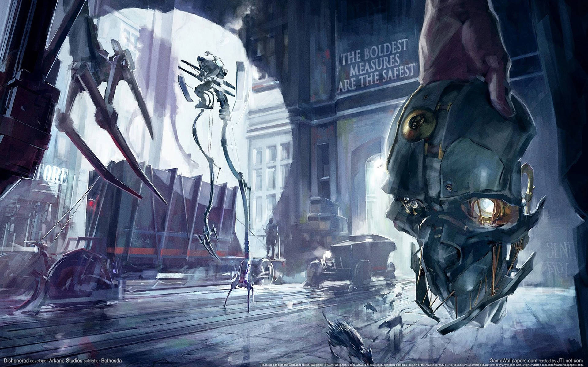 Dishonored Old Port Street Background