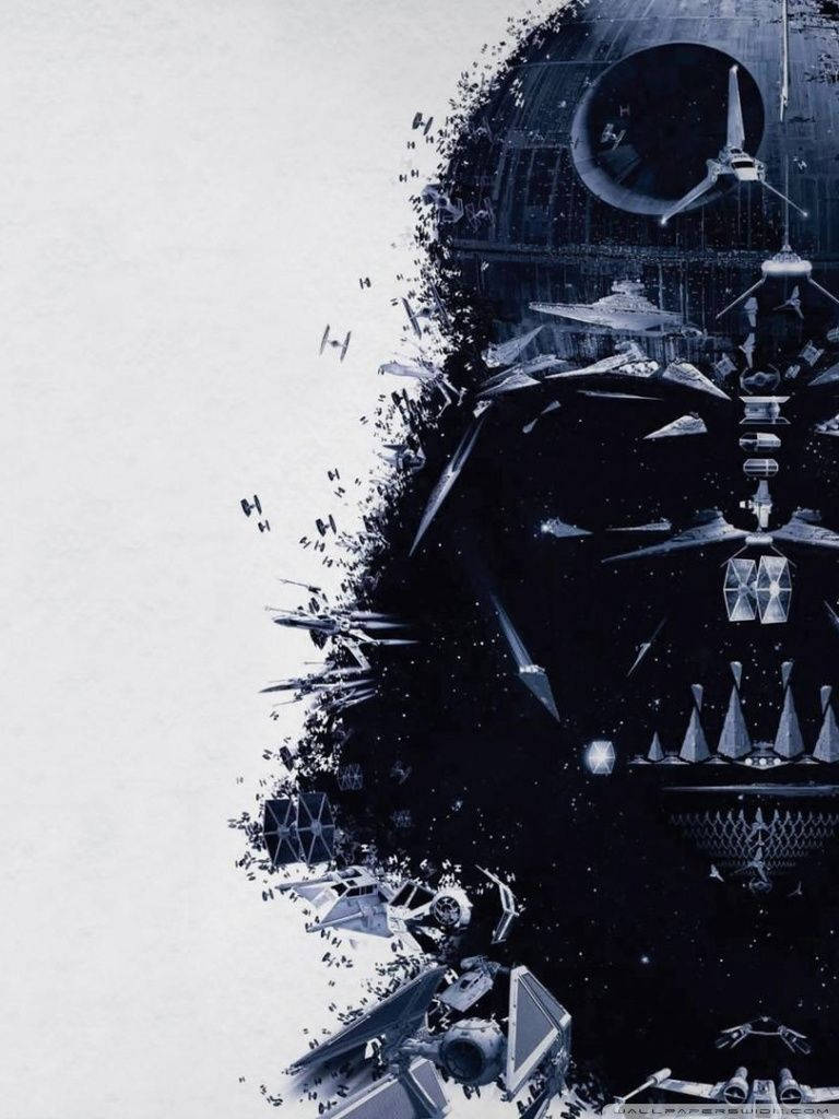 Disintegrating Darth Vader Star Wars Cell Phone Background