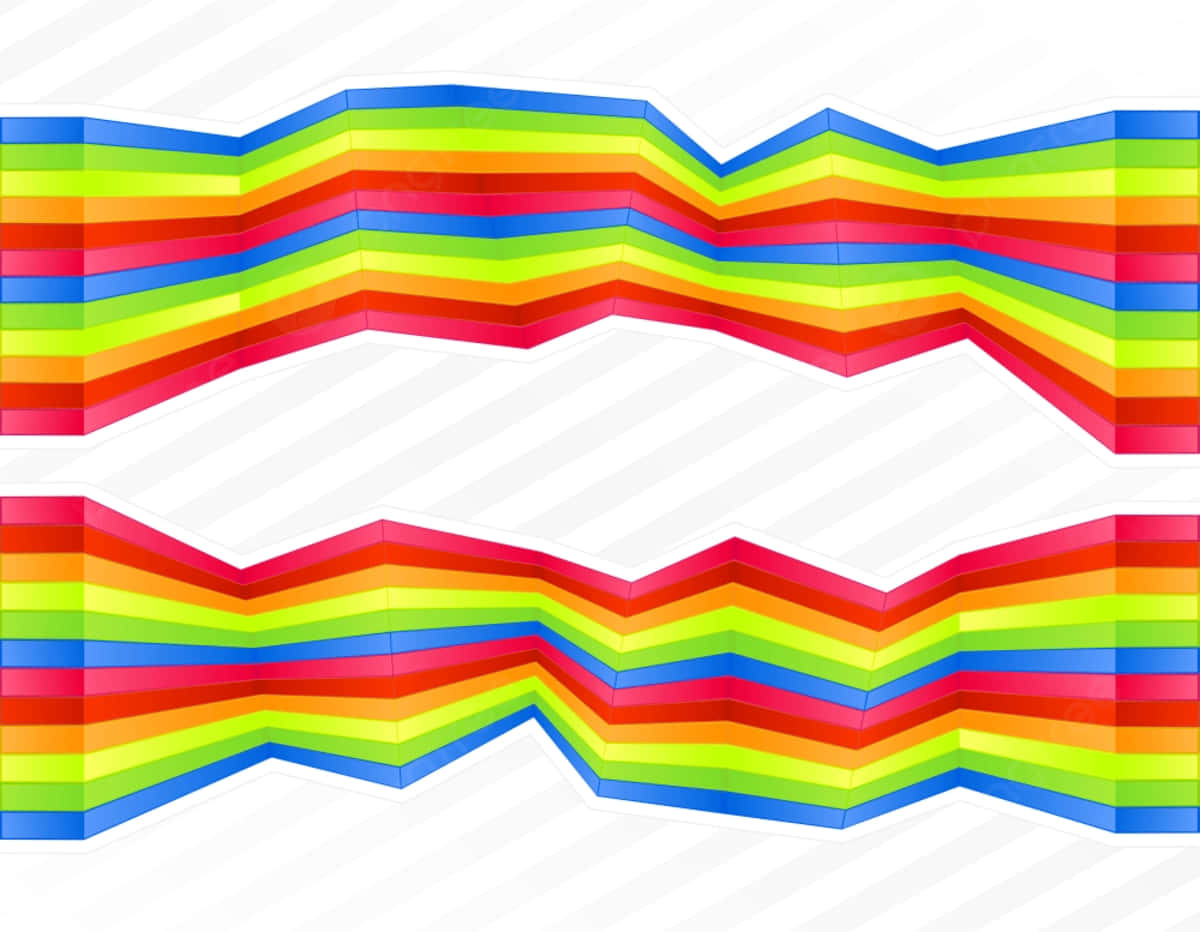 Disjointed Rainbow Horizontal Lines Background