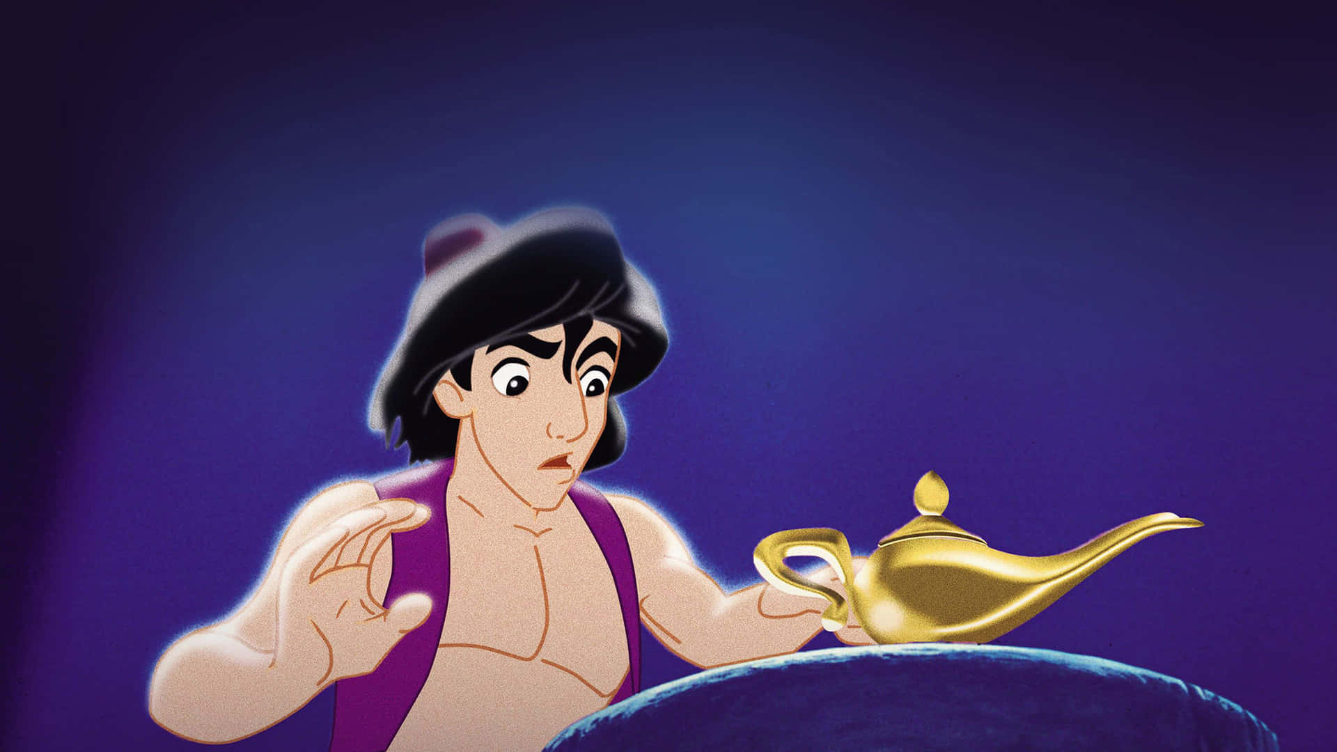 Disney 4k Aladdin With The Golden Lamp Background