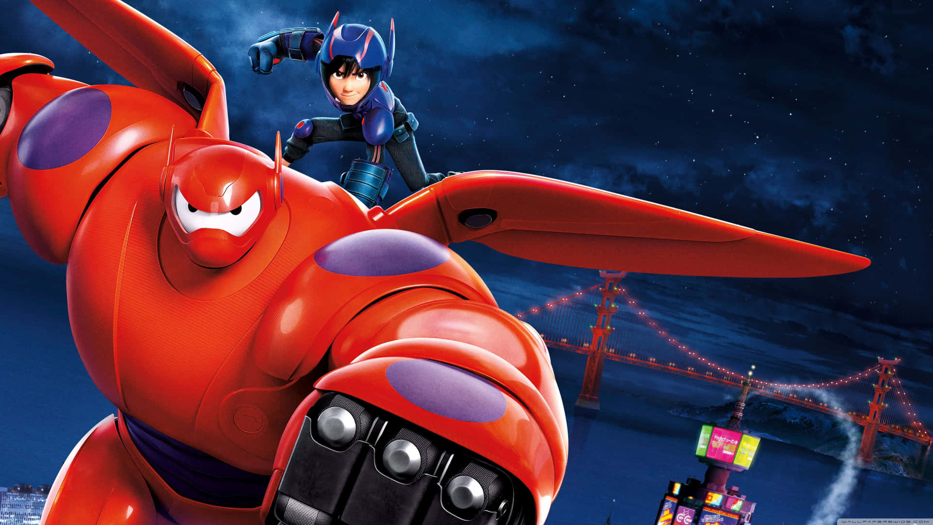 Disney 4k Baymax And Hiro Background