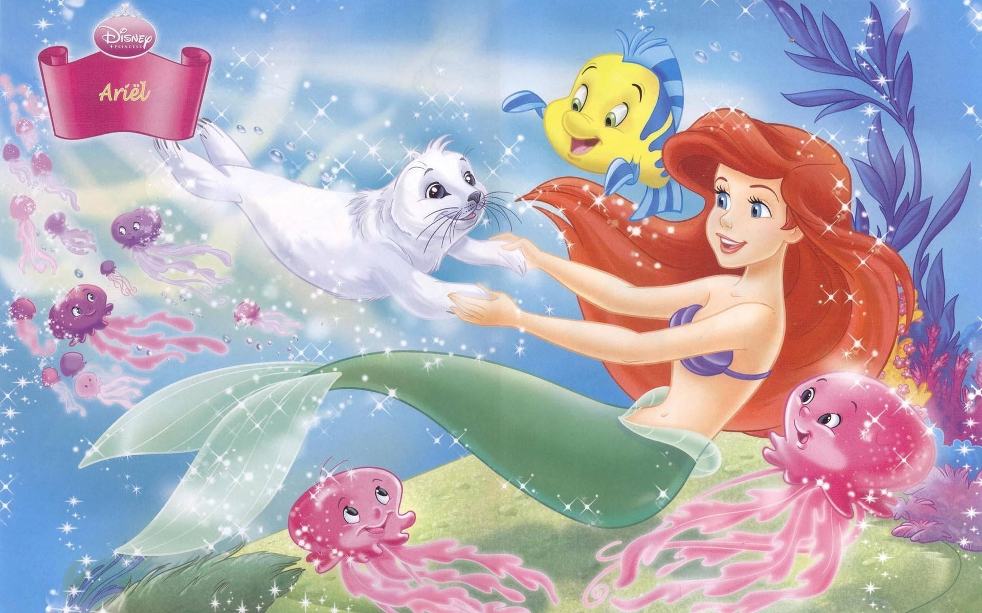 Disney Ariel And Friends Background
