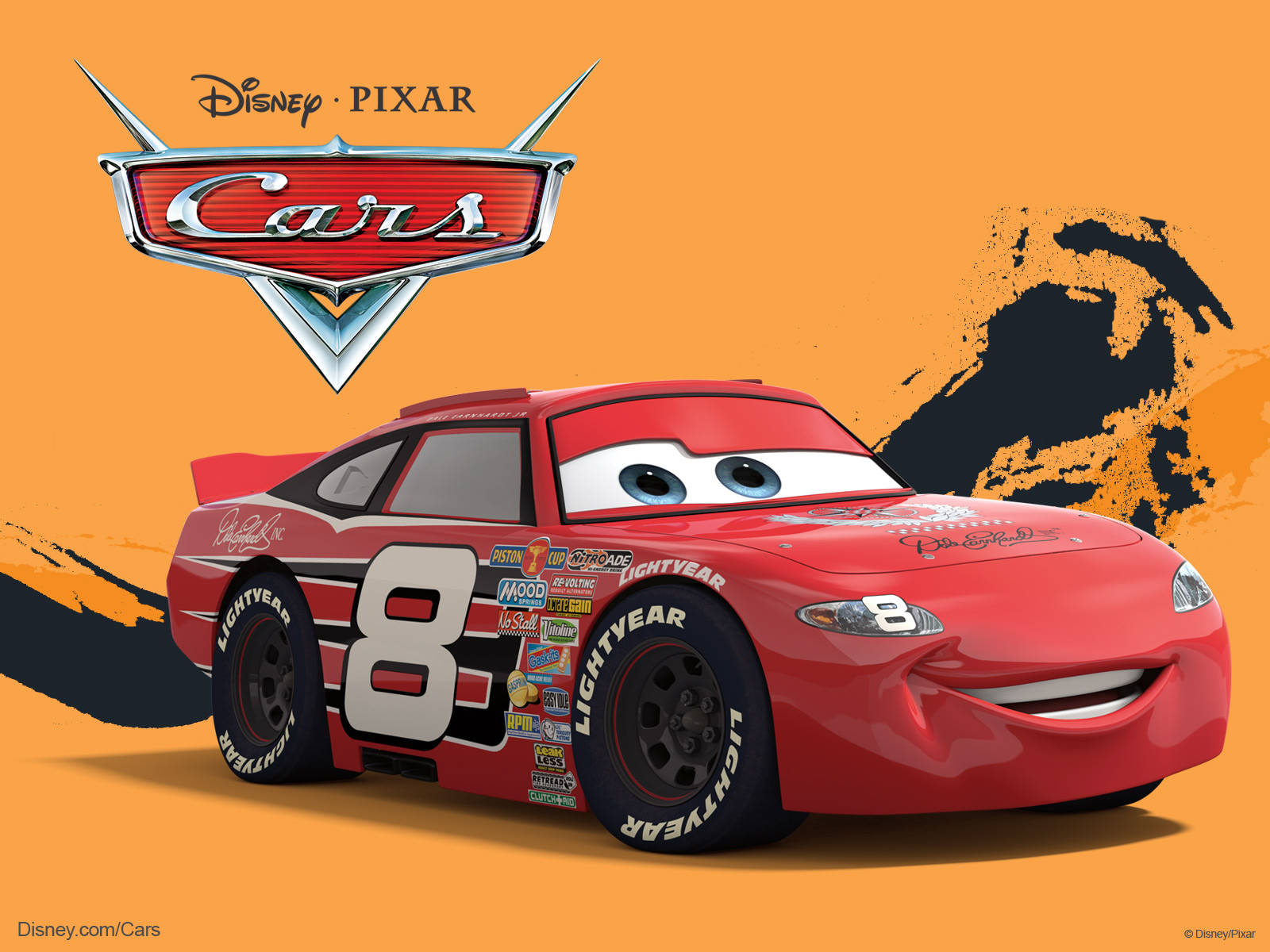 Disney Cars Classic Lightning Background