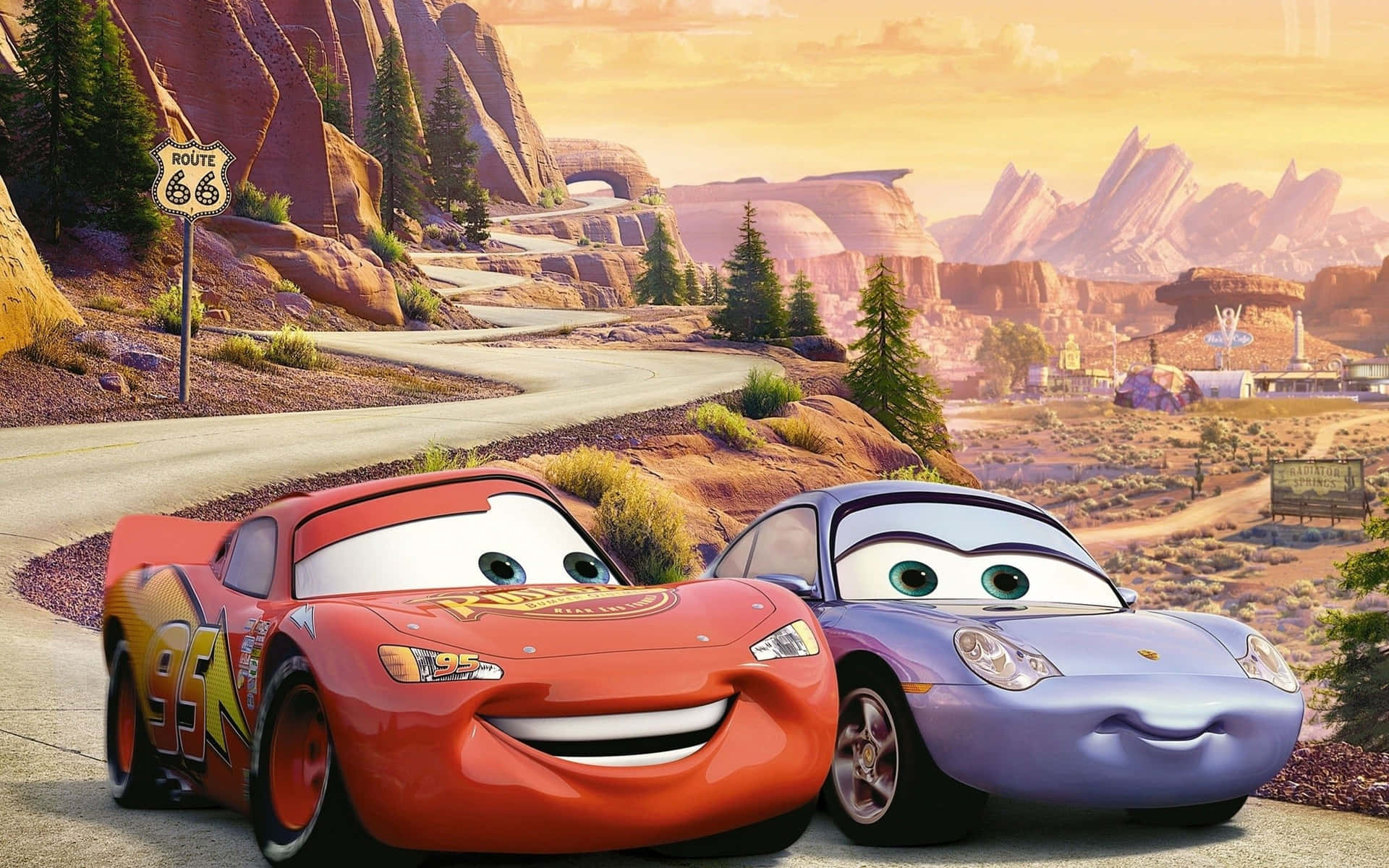 Disney Cars - Lightning Mcqueen Background