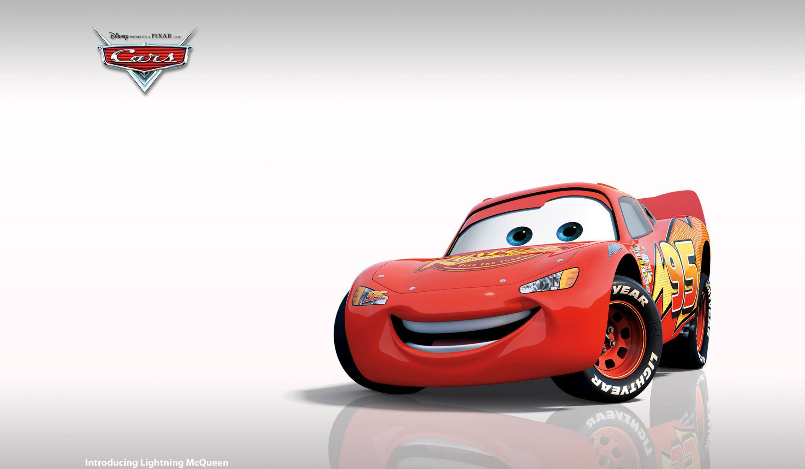 Disney Cars Lightning White Background