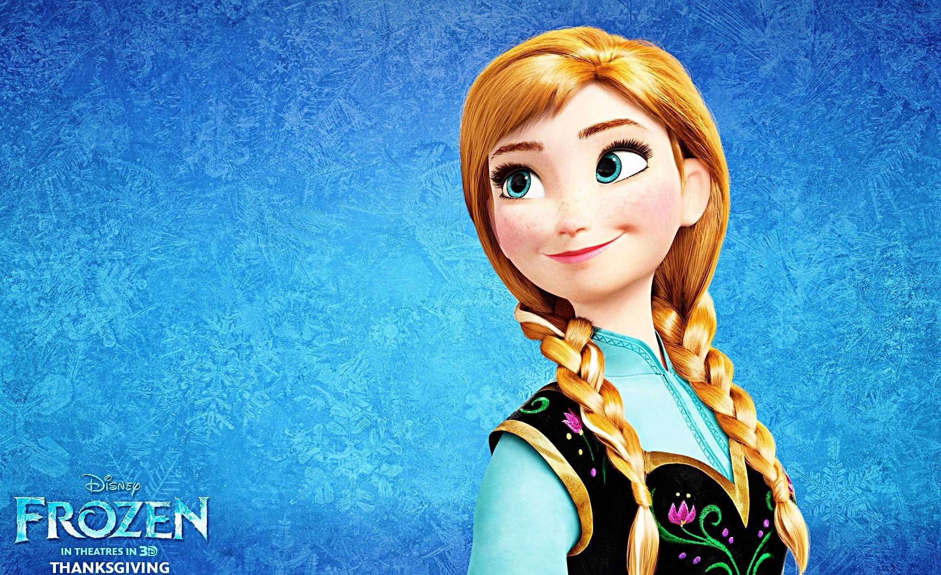 Disney Character Anna Of Frozen Background