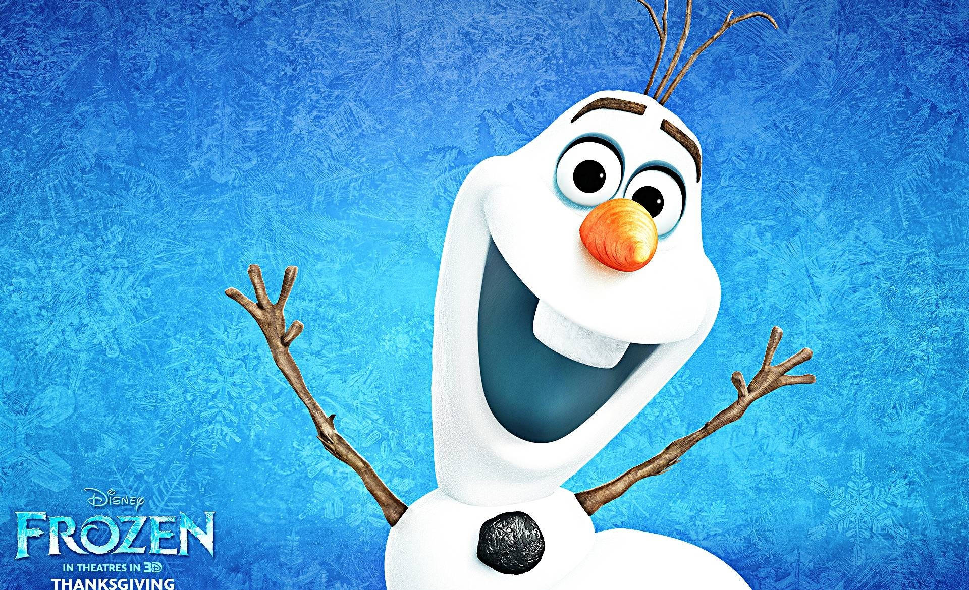 Disney Character Olaf The Snowman Background