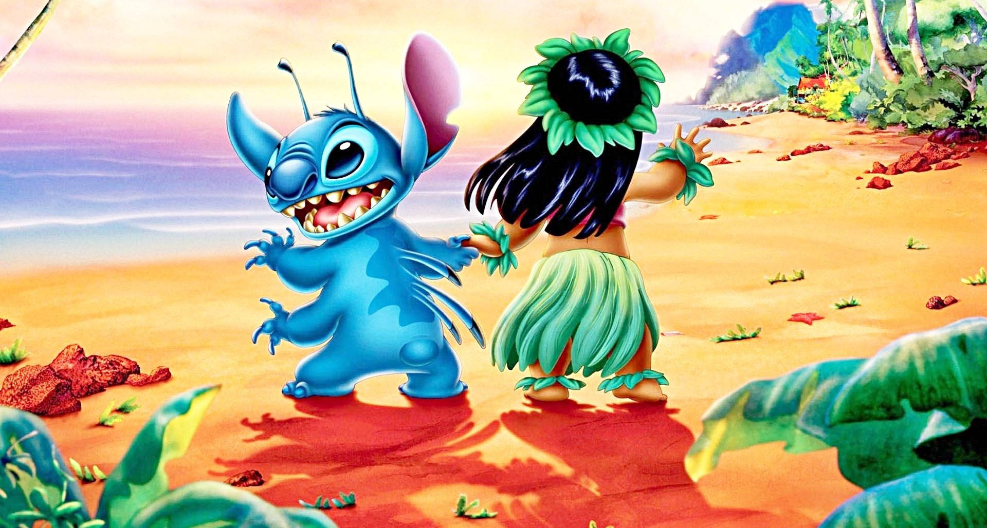 Disney Characters Lilo And Stitch Background
