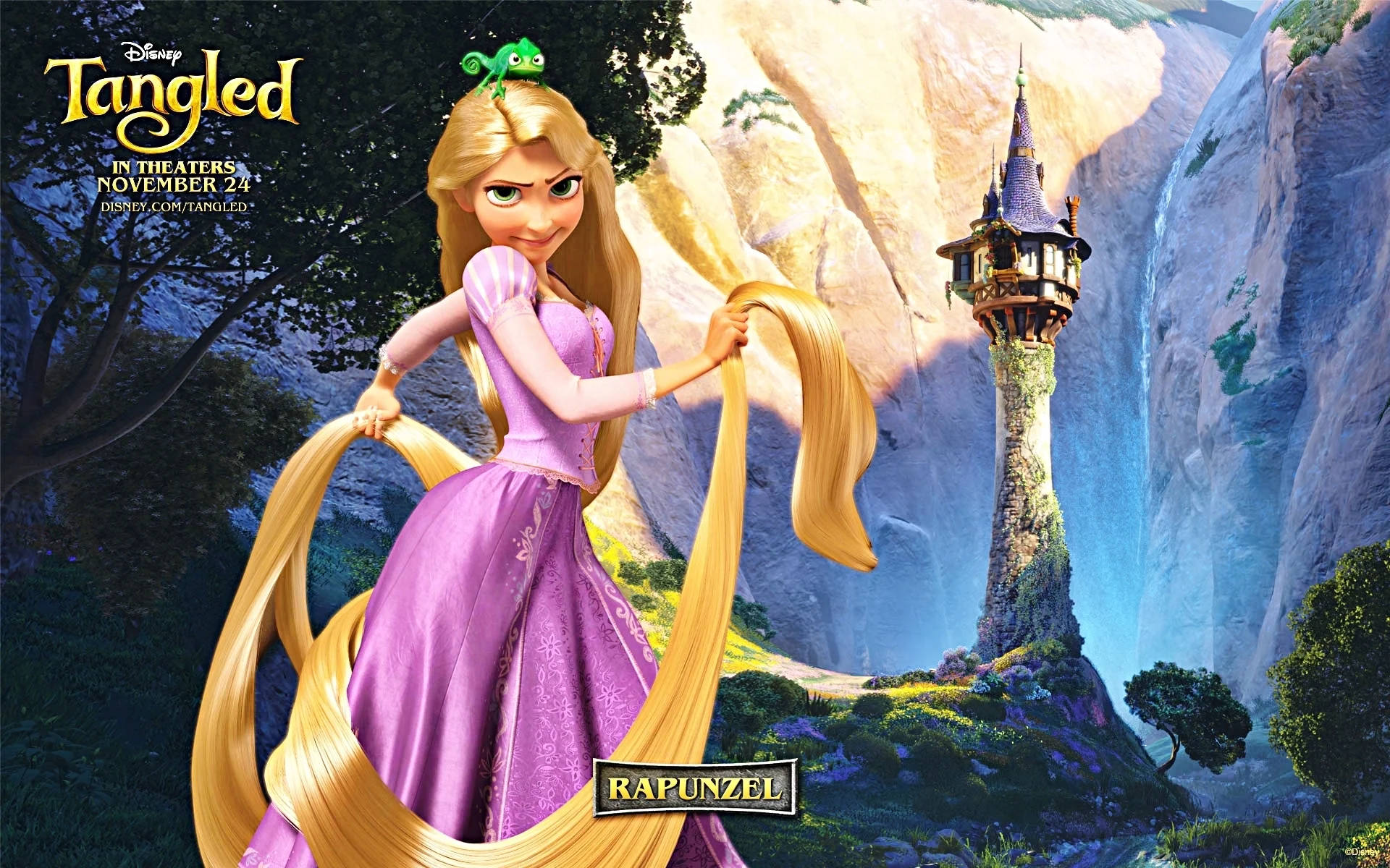 Disney Characters Rapunzel Background