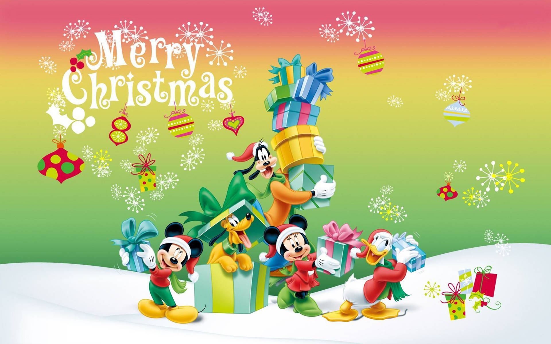 Disney Christmas Desktop Background