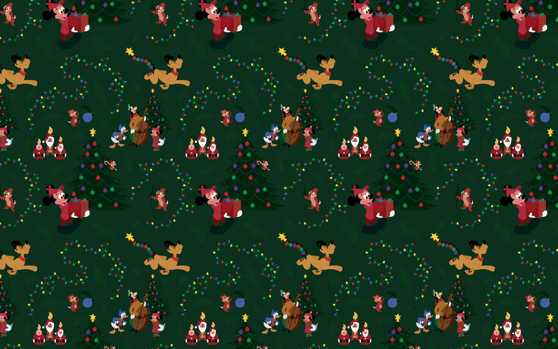 Disney Christmas Ipad Patterns Background