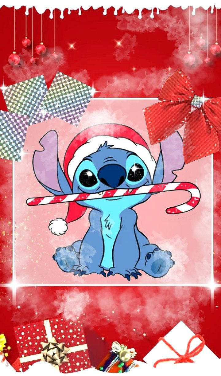 Disney Christmas Iphone Adorable Stitch Background