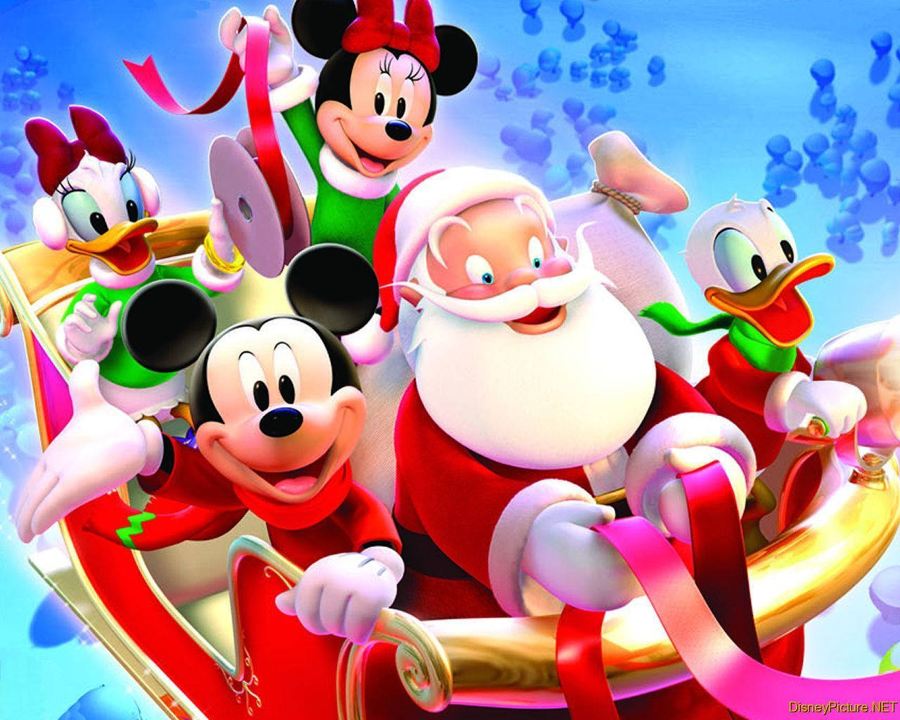 Disney Christmas With Mickey And Friends Background