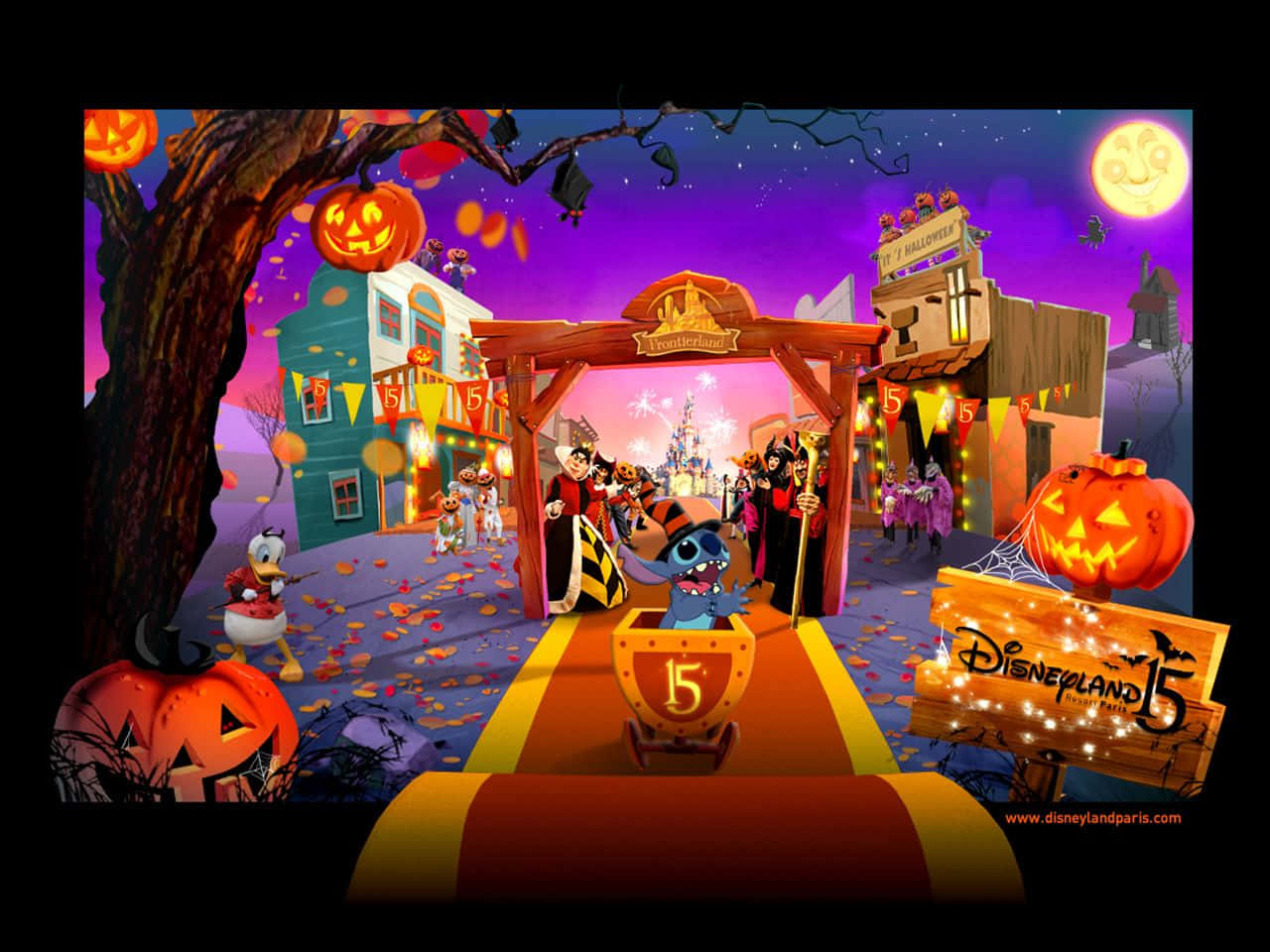 Disney Computer Disneyland In Halloween Theme