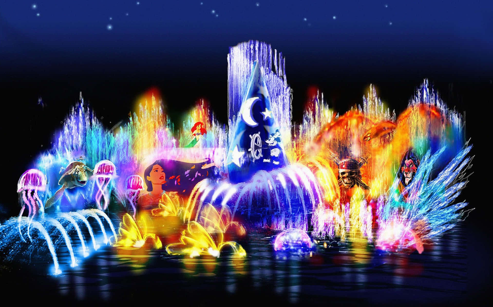 Disney Computer Pocahontas Ariel Background